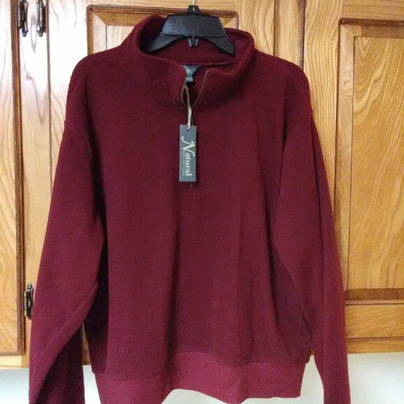 Natural Reflections pullover "fleece" maroon color XL - NWT new - Picture 14 of 14
